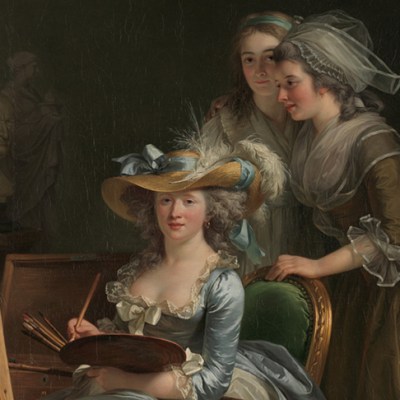 Self-Portrait with Two Pupils, 1785, Adélaïde Labille-Guiard, Metropolitan Museum of Art