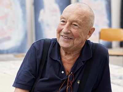 Georg Baselitz (b. 1938) in Ammersee, Germany, 2018.