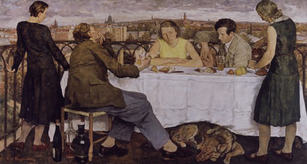 Evening over Potsdam, (1930), Lotte Laserstein. Staatliche Museen zu Berlin, Nationalgalerie, VG Bild-Kunst, Bonn 2019