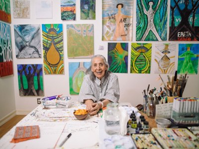 Luchita Hurtado (b. 1920) photographed in 2019.