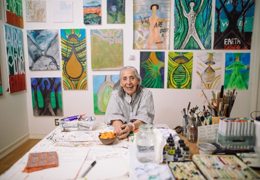 Luchita Hurtado (b. 1920) photographed in 2019.