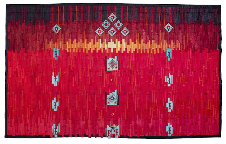 Tuareg Rug (2018), Abdoulaye Konaté.