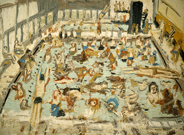 Children’s Swimming Pool, 11 o’clock Saturday Morning, August 1969 (1969), Leon Kossoff.