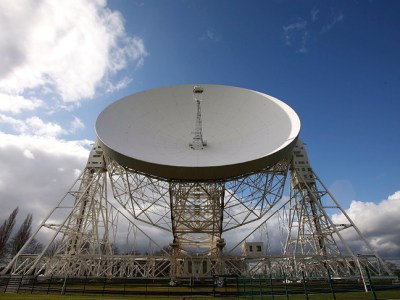 The Lovell Telescope at the Jodrell Bank Observatory, Chesire.