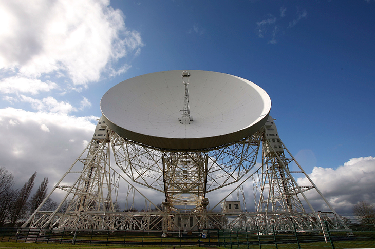 The Lovell Telescope at the Jodrell Bank Observatory, Chesire.