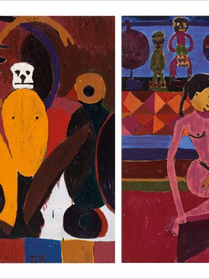 Yellow Monkey; Emma in drawing room, (2019 and 2018), Tal R. © Paradis/Tal R – Copenhagen, and Victoria Miro – London/Venice