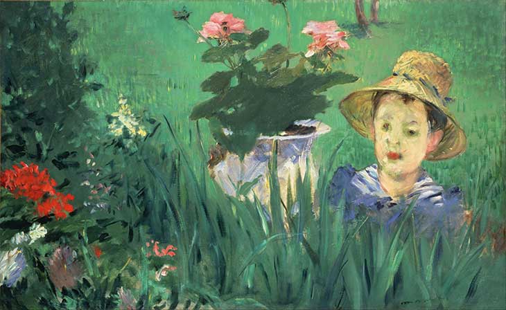 Boy in Flowers (Jacques Hoschedé) (1876/77), Édouard Manet. National Museum of Western Art, Tokyo