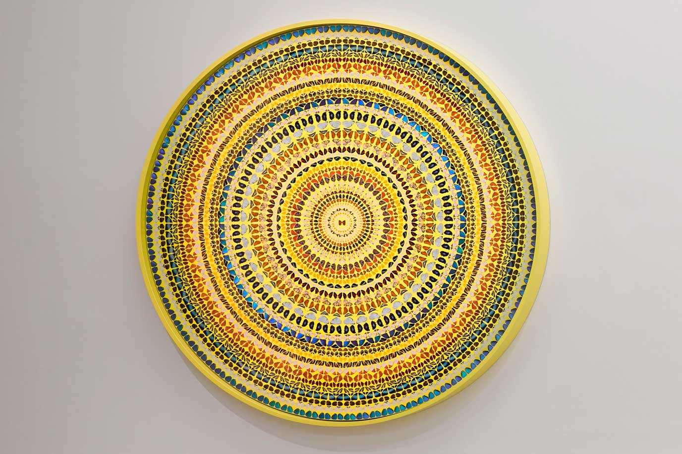 Installation view of ‘Damien Hirst: Mandalas’ at White Cube, Mason’s Yard, London, 2019.