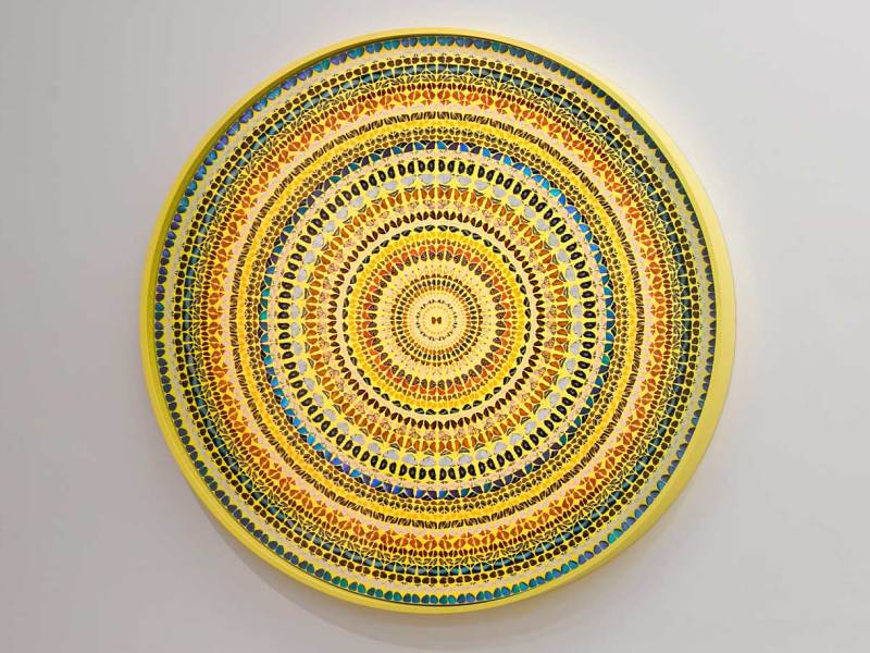 Installation view of ‘Damien Hirst: Mandalas’ at White Cube, Mason’s Yard, London, 2019.