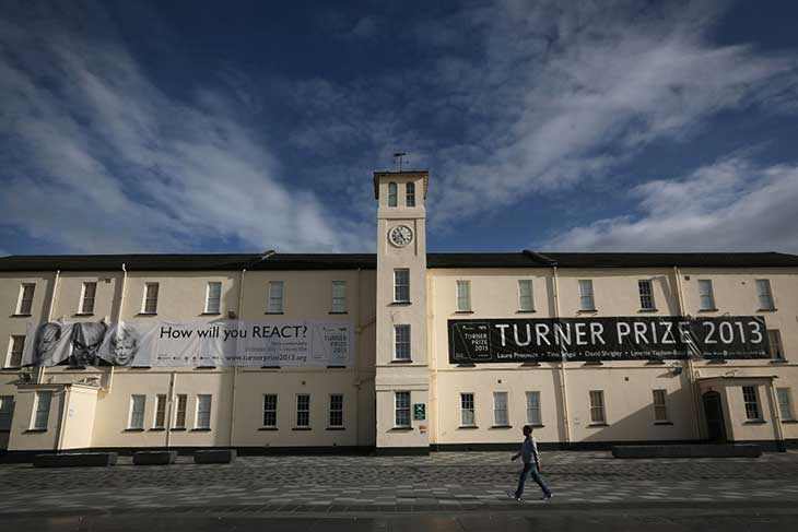 Ebrington Square, then the venue of the Turner Prize, in 2013.