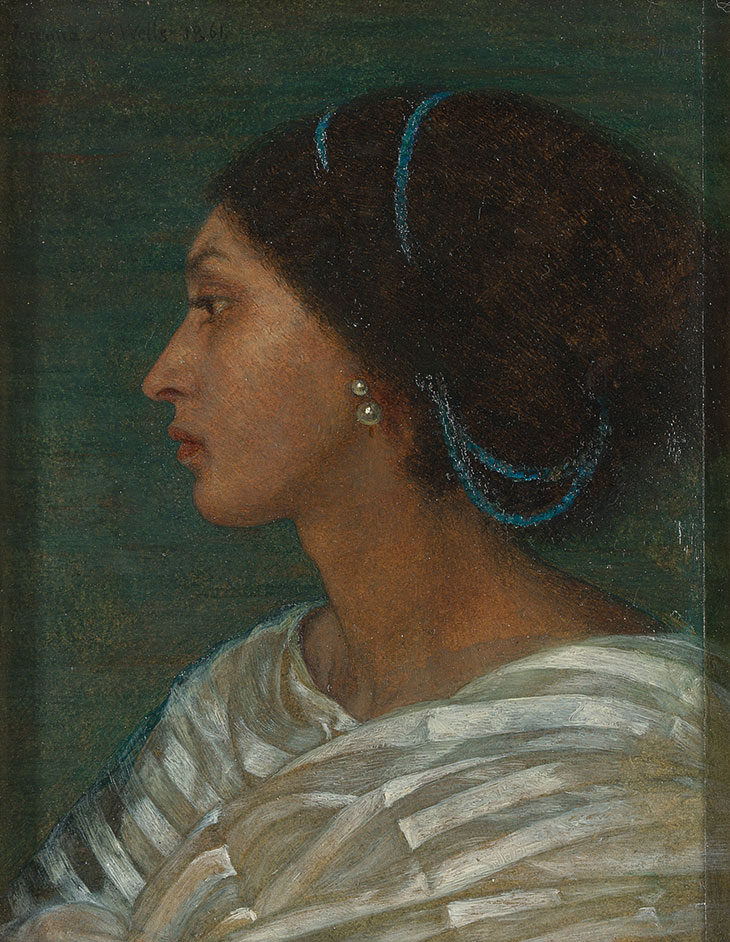 Study of Fanny Eaton (1861), Joanna Boyce Wells. Yale Center for British Art, New Haven