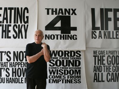 John Giorno (1936–2019) in New York in 2012.