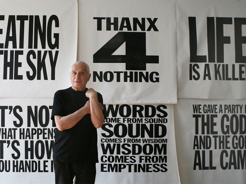 John Giorno (1936–2019) in New York in 2012.