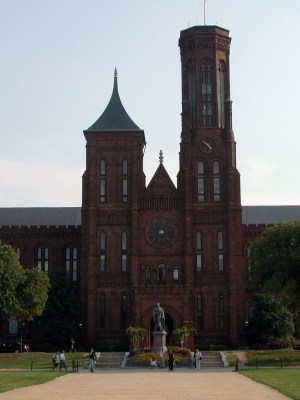 Smithsonian Institution Building, ‘The Castle’, on the National Mall in Washington, D.C.