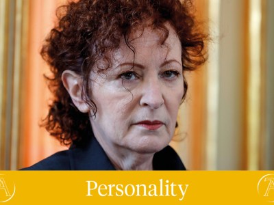 Nan Goldin photographed at the Palace of Versailles in May 2019.