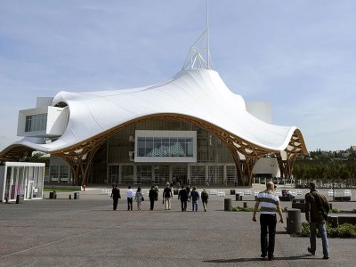 The exterior of the Centre Pompidou-Metz, photographed in 2010.