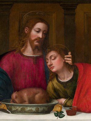 Last Supper (detail; c. 1560s), Plautilla Nelli.