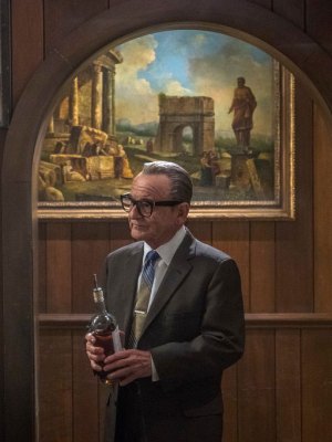 Joe Pesci as Russell Bufalino, who is clearly an art lover, in Martin Scorsese’s The Irishman (2019).