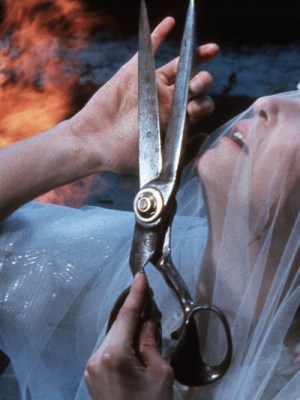 In the final scene of Derek Jarman’s film The Last of England (1987), Tilda Swinton’s unnamed character destroys her wedding dress on Dungeness Beach.