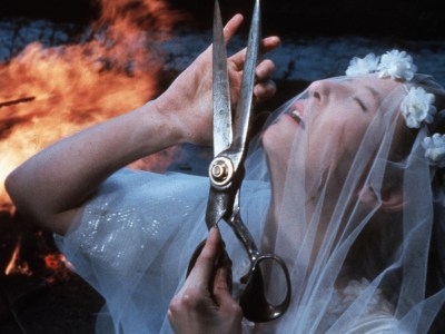 In the final scene of Derek Jarman’s film The Last of England (1987), Tilda Swinton’s unnamed character destroys her wedding dress on Dungeness Beach.