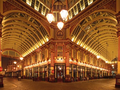 Leadenhall Market in the City of London, designed by Horace Jones (1819–87) and opened in 1881 (photo: 2011).