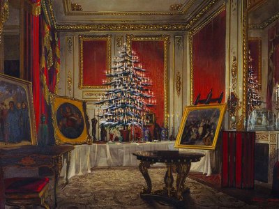 Queen Victoria’s Christmas Tree at Windsor Castle (1850), James Roberts.