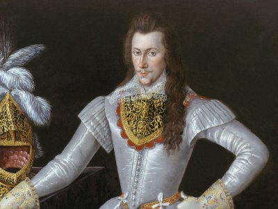 Henry Wriothesley, 3rd Earl of Southampton (1573–1624) (detail; c. 1593–97), unknown artist.