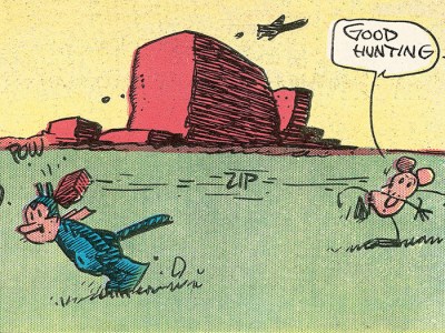 George Herriman’s Krazy Kat, a detail of the Sunday page from 6 March 1938
