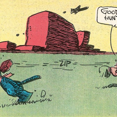 George Herriman’s Krazy Kat, a detail of the Sunday page from 6 March 1938