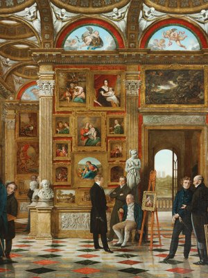 Patrons and Lovers of Art (1826/30), Pieter Christoffel Wonder