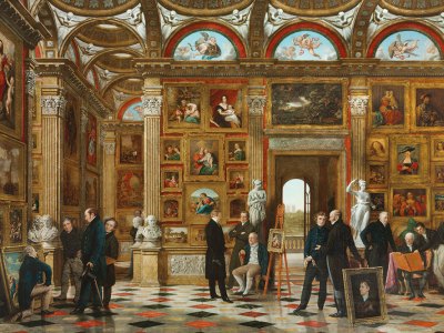 Patrons and Lovers of Art (1826/30), Pieter Christoffel Wonder