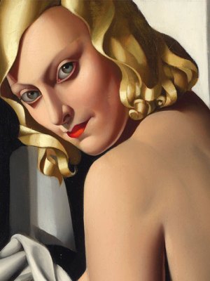 Portrait de Marjorie Ferry (detail; 1932), Tamara de Lempicka.