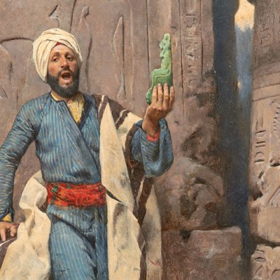 The Egyptian Antiques Seller, (1884), Charles Wilda.