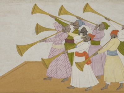 The Trumpeters (c. 1735–40), Nainsukh of Guler.