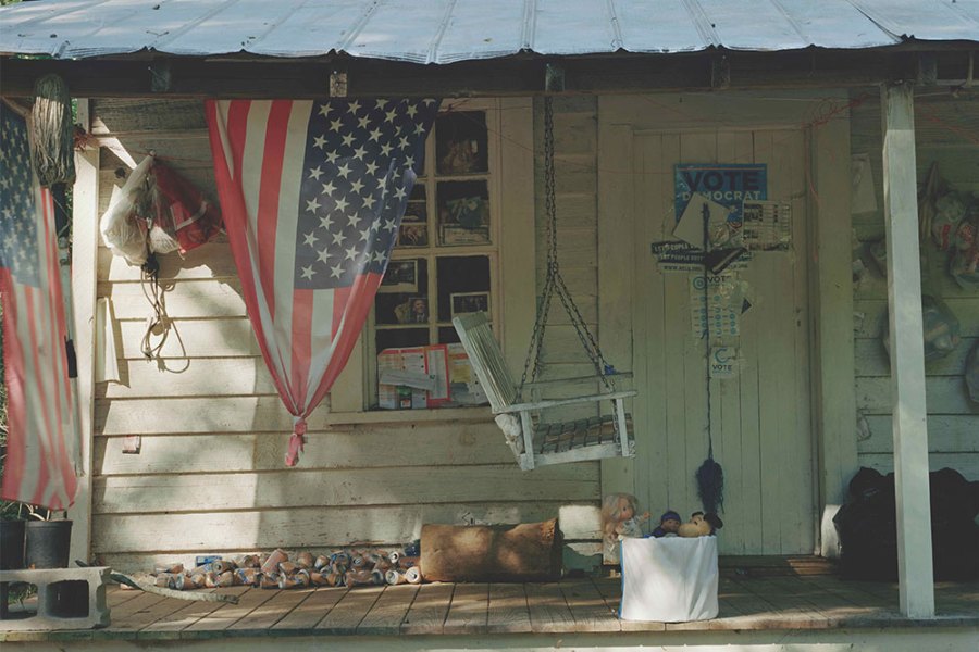 Documentation of the yard and porch of the artist Emmer Sewell.