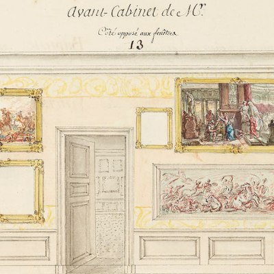 Detail from page 40 of the Catalogue des Tableaux de Mr Julienne (c. 1756), Jean-Baptiste-François de Montullé.