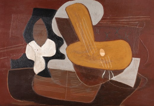 Mandoline et portée de musique (1923), Pablo Picasso. Dickinson, price on application