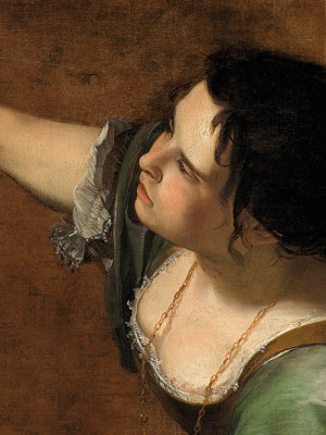Self-Portrait as the Allegory of Painting (La Pittura) (detail; c. 1638–39), Artemisia Gentileschi.