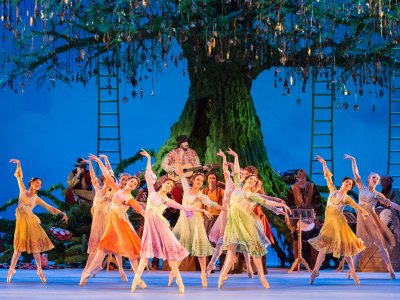 Scene from The Winter's Tale performed at the Royal Opera House, London, 2014.