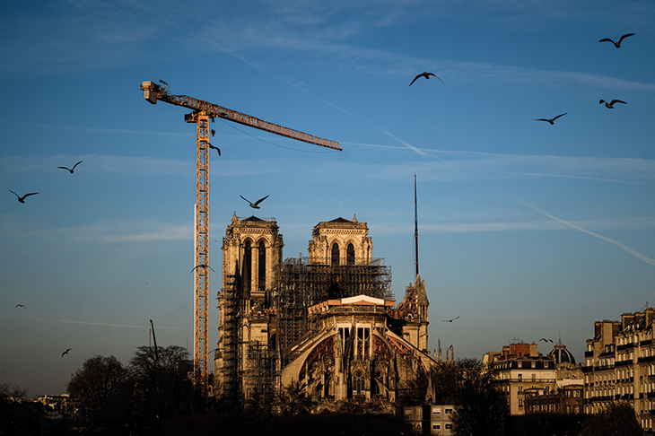 Notre-Dame Cathedral in Paris in January 2020.