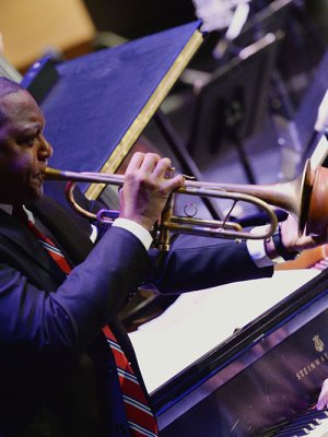 The Jazz at Lincoln Center Orchestra with Wynton Marsalis.