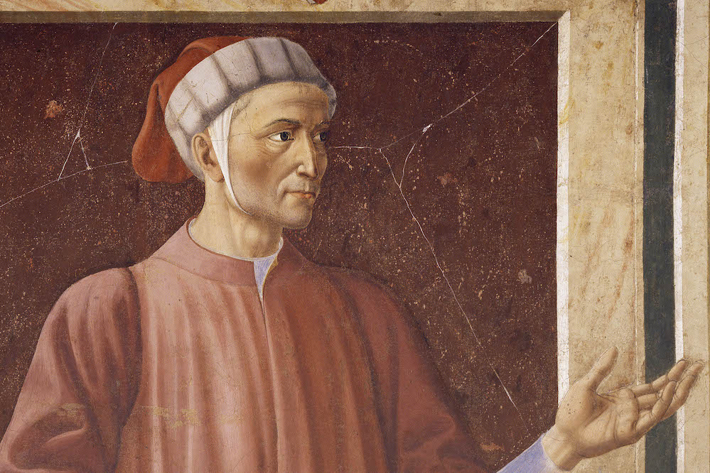 Dante (detail; c. 1448–49), Andrea del Castagno.