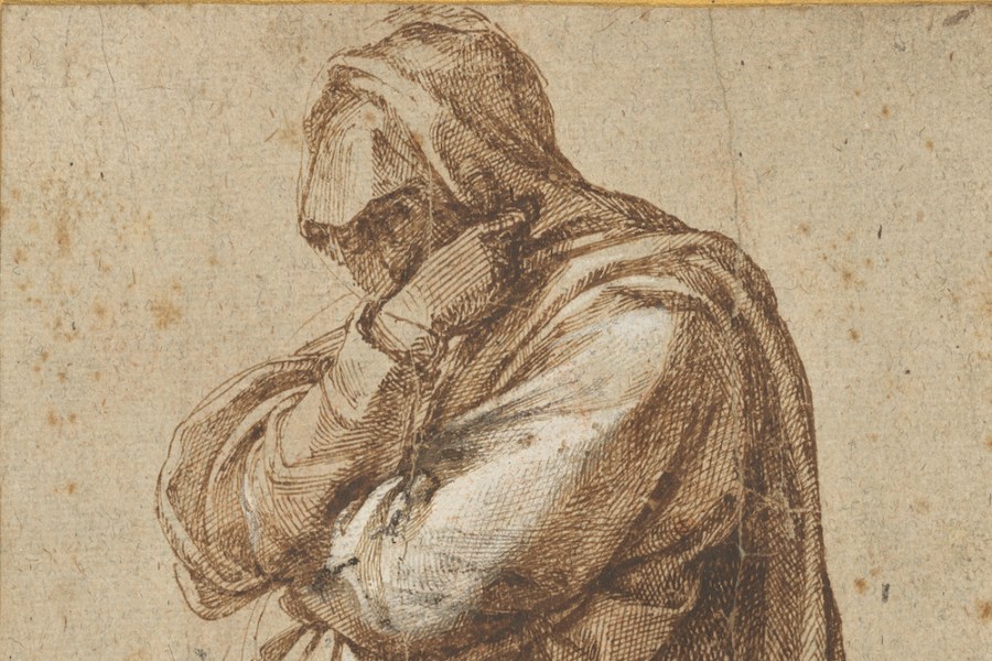 Study of a Mourning Woman (c. 1500–05), Michelangelo Buonarotti.