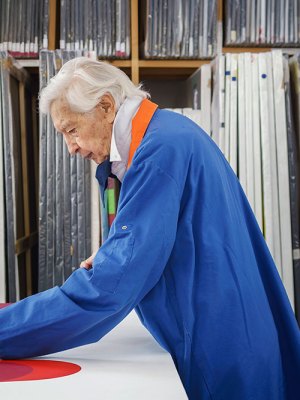 Julio Le Parc, photographed in his studio in Cachan in February 2020 by Claire Dorn