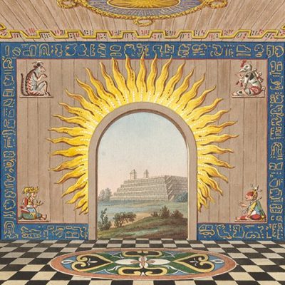‘Mexican taste’, plate 35 from Presentation and History of the Taste of the Leading Nations (1796–99) by Joseph Friedrich zu Racknitz.