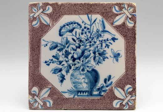 Tile from Princess Mary’s kitchen apartment in Palace Het Loo, Rotterdam (c. 1685)