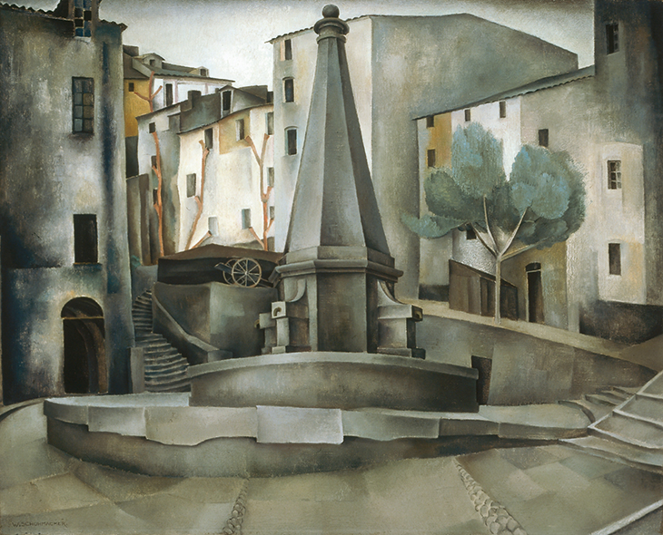 Fountain in Corte, Corsica (1928), Wim Schuhmacher. Museum MORE, Gelderland.