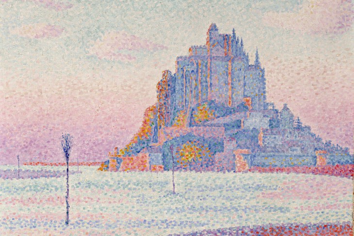 Mont Saint Michel (detail; 1897), Paul Signac.