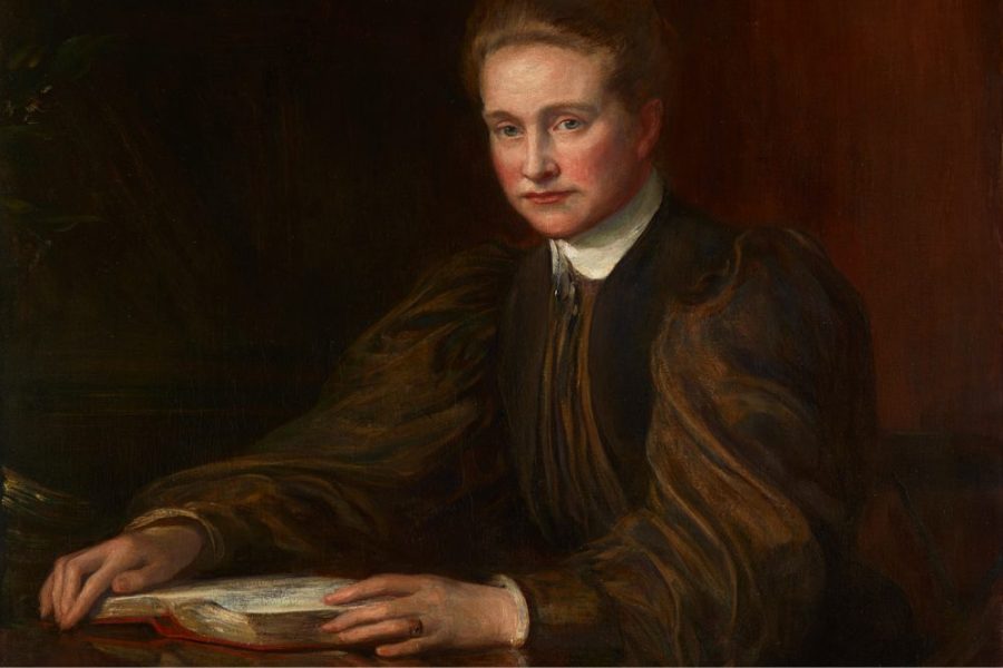 Millicent Fawcett (detail; 1898), Theodore Blake Wirgman. Royal Holloway, University of London