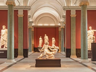 The restored Antikenhalle, or Hall of Antiquities, in the Gemäldegalerie Alte Meister, Dresden.